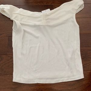 NWT white little too off the shoulder!